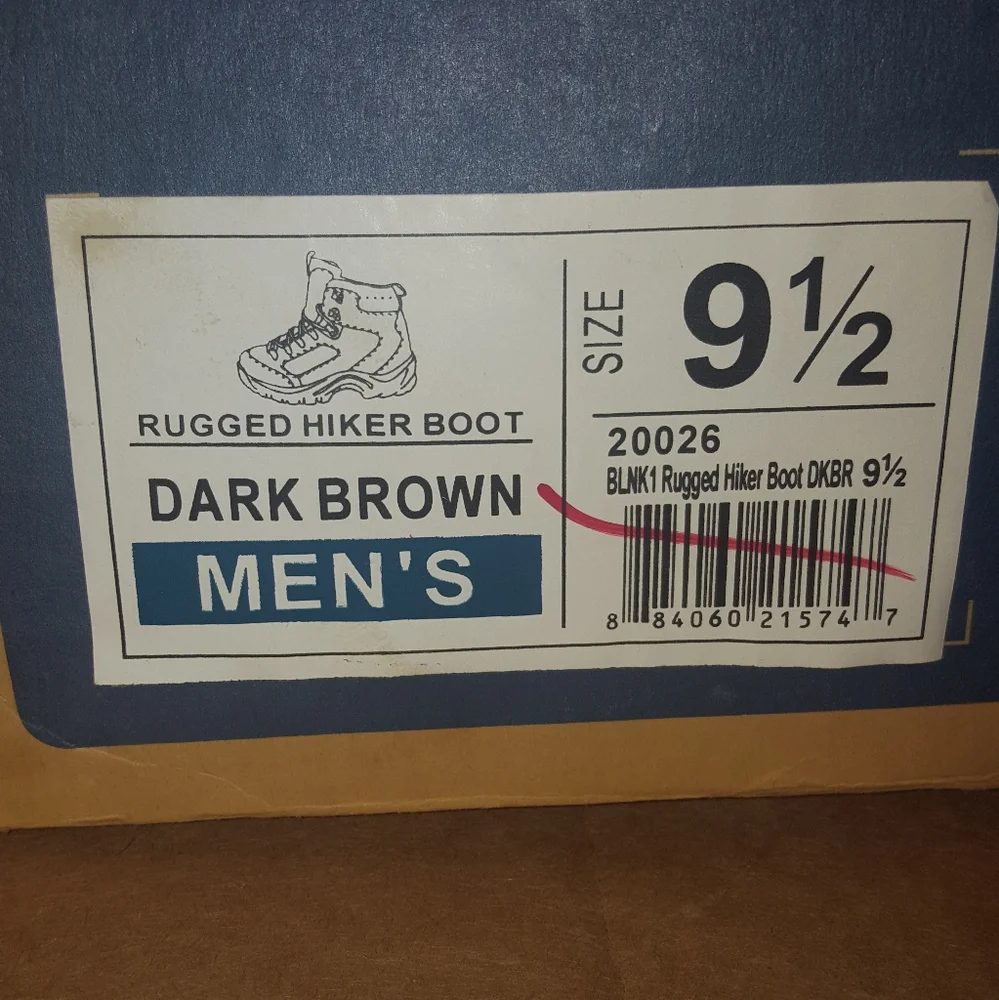 Steve and Barry brown hiking boots. Size 9.5 MENS NEW - Picture 5 of 16